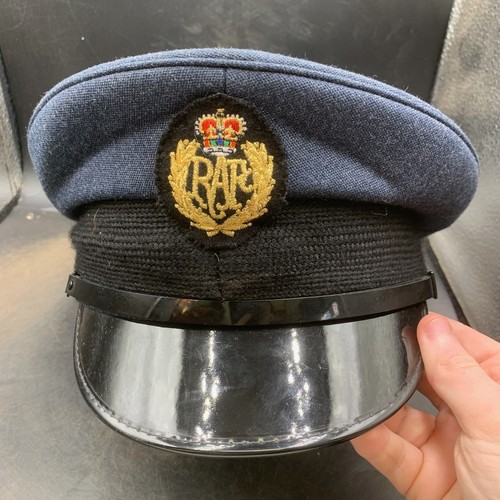Original British RAF Royal Air Force Peaked Cap & Badge - Size 56 - Picture 8 of 10