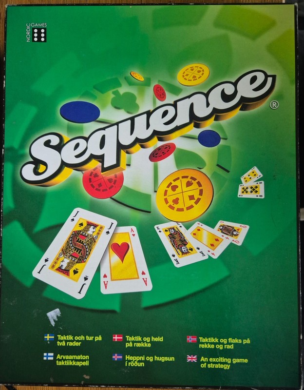 Sequence Strategy Board Game, Complete, FREE POST