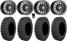 Sedona Sano Bdlk 15x6 Wheels Bk 33" Pro Runner Tires Can-Am Maverick X3