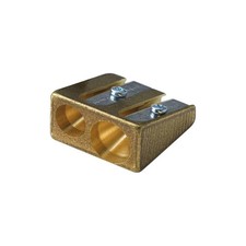 KUM 300-2 Brass 2-Hole Wedge Profile Pencil Sharpener
