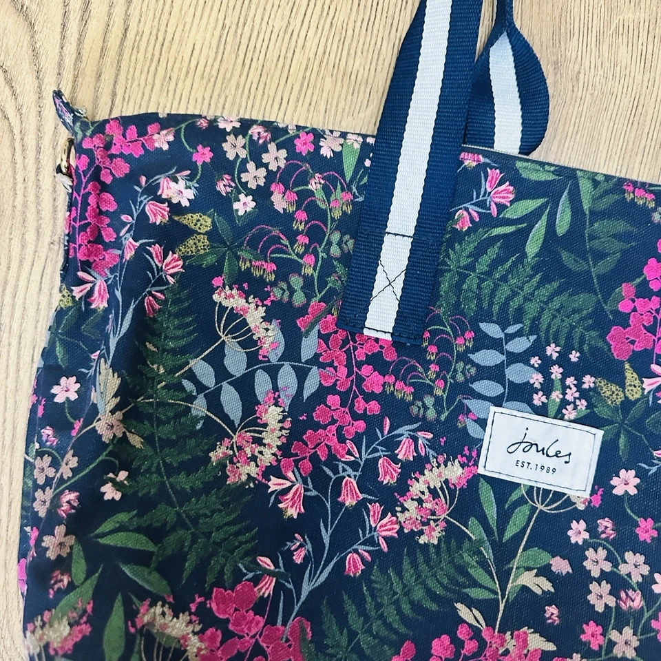 Joules Pretty Floral Handbag Small Luggage Bag - image 2 of 4