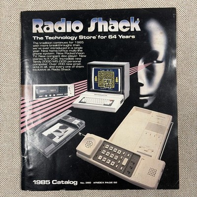 Radio Shack 1985 Catalog #380 Vintage 80s Electronics, 183 Pages P-349