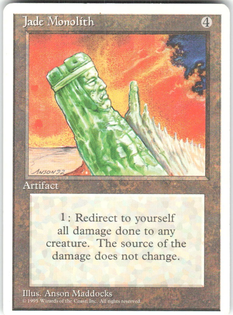 Jade Monolith Fourth Edition Magic: The Gathering MP