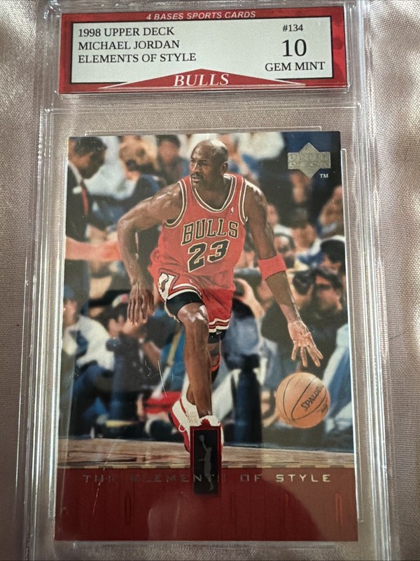 1998 Upper Deck Michael Jordan Elements Of Style Insert Card #134 Gem Mint 10