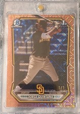 Marketplace image: 26 Bowman Chrome Jorge Quintana 1st Bowman 1/1 BCP-93 RoseGold Mojo Superfractor