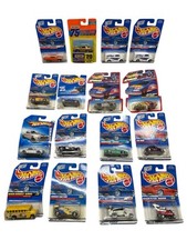 Vintage 90  s  Early 2000  s Hot Wheels Cars Bus Lot Of 16 NOS
