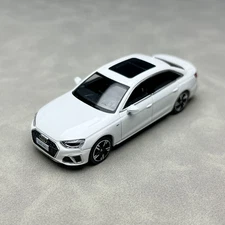 1:64 White Audi A4L Luxury Sedan Alloy Diecast Car Model - Realistic Replica
