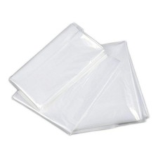 Pack of 50 Transparent Garment Covers - 23.6 x 47.2 inches, Plastic, Flap Clo...