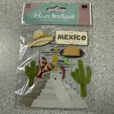 Jolee’s Boutique Dimensional Stickers “ MEXICO“ NIP ~ 12 Pcs