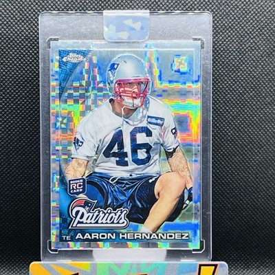 2010 Topps Chrome - Aaron Hernandez #C87 X-Fractor Sharp    