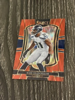 2025 Panini Select Premier Level Red Shock Prizm /249 #149 KAM CHANCELLOR Card