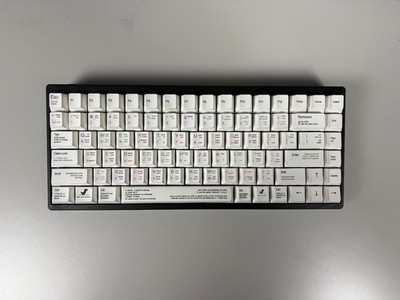 KBDFans Custom Keyboard 65% ALL WHITE Tastatur USB-C Anschluss