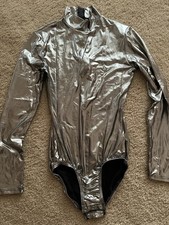 Metallic Leotard And Skirt , Adult Dancewear Size Medium