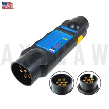 7 Pins Car Truck Trailer Plug Socket Tester Wiring Circuit Light Test Tool