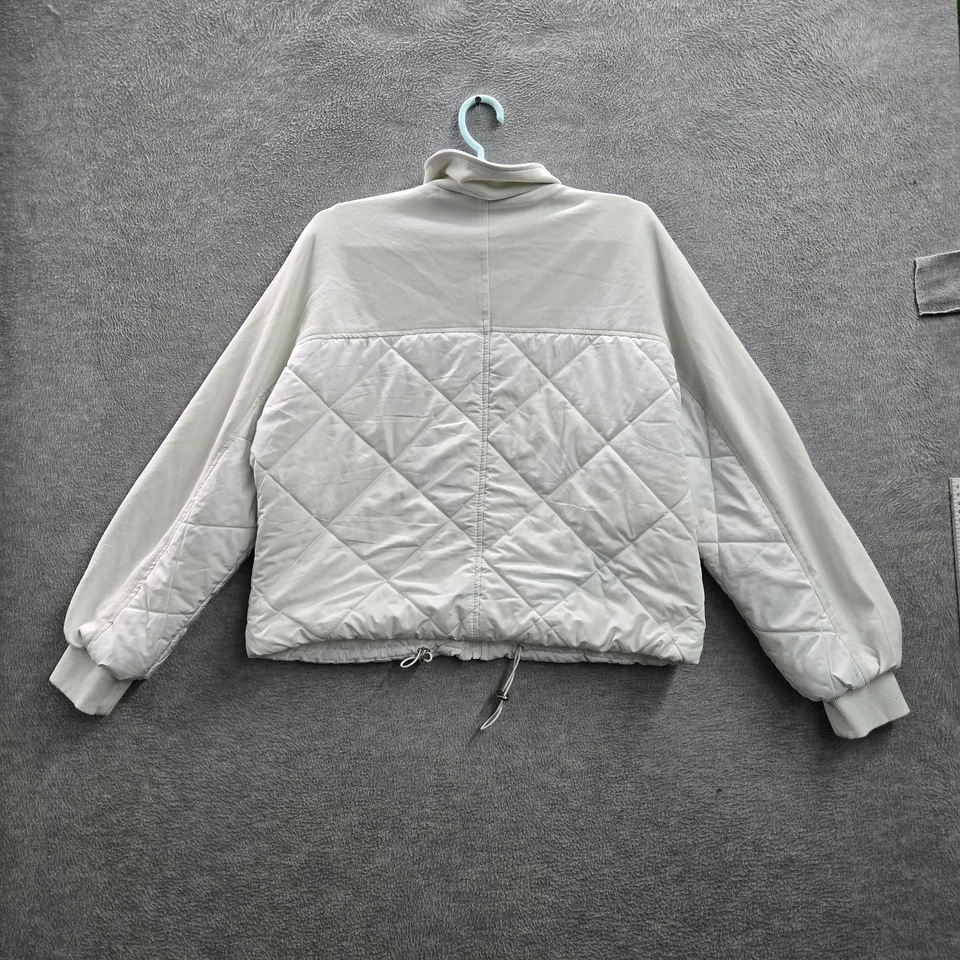 Chaqueta de mujer KUT From The Kloth M blanca bombardero Adley Diamond KJ53901 Foto 3 de 4