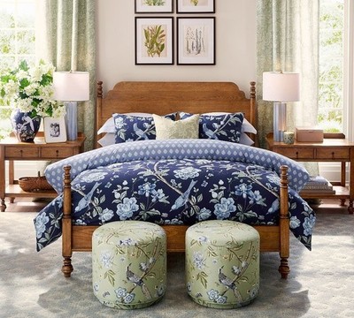 Pottery Barn-Kravet Meadowlark Reversible Duvet Cover