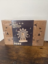 Rolife Ferris Wheel Music Box DIY 3D Wooden Puzzle Model Kit NEW
