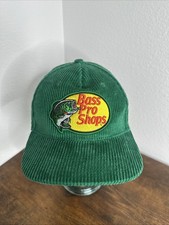 Bass Pro Shops Corduroy Hat Cap GREEN Snapbac...