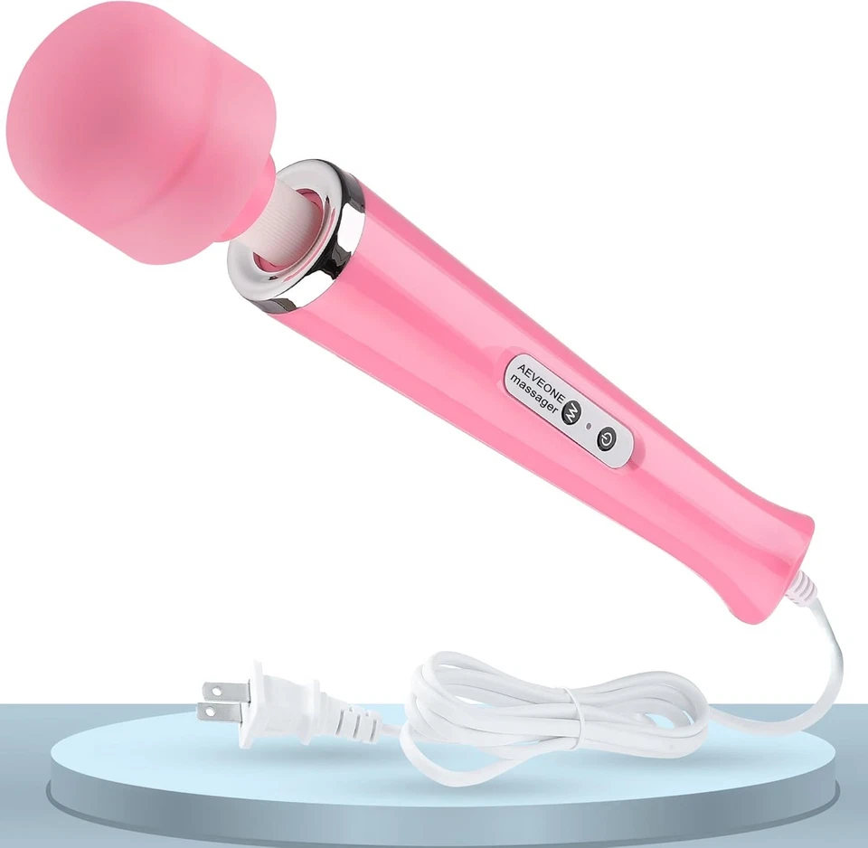 Massageador portátil varinha 20 velocidades massagem vibratória mágica motor de terapia de corpo inteiro - Imagem 3 de 4