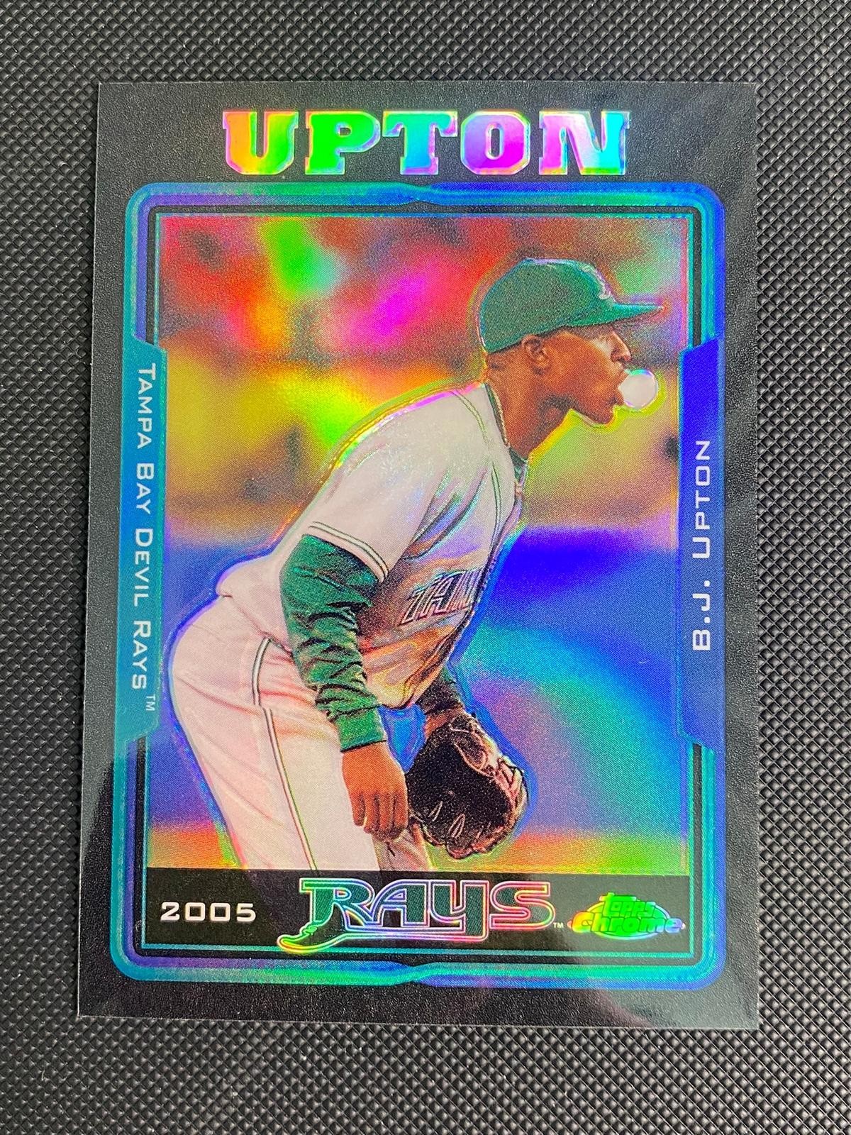 2005 Topps Chrome #277 B.J. Upton Black Refractor #/225