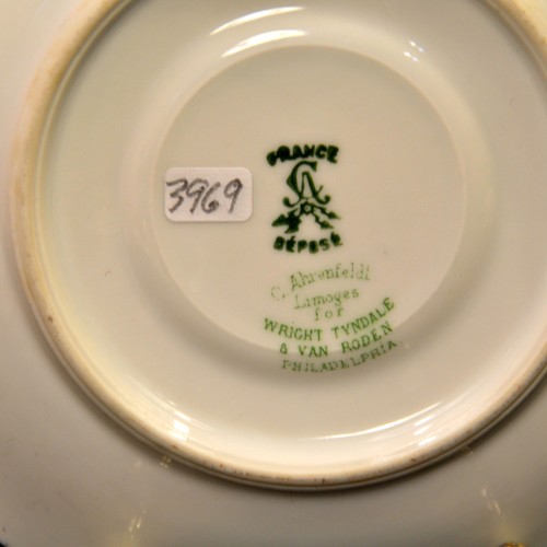 CA Charles Ahrenfeldt Limoges Set of 2 Cups & Saucers 1894-1930 Gold on White - Picture 16 of 23