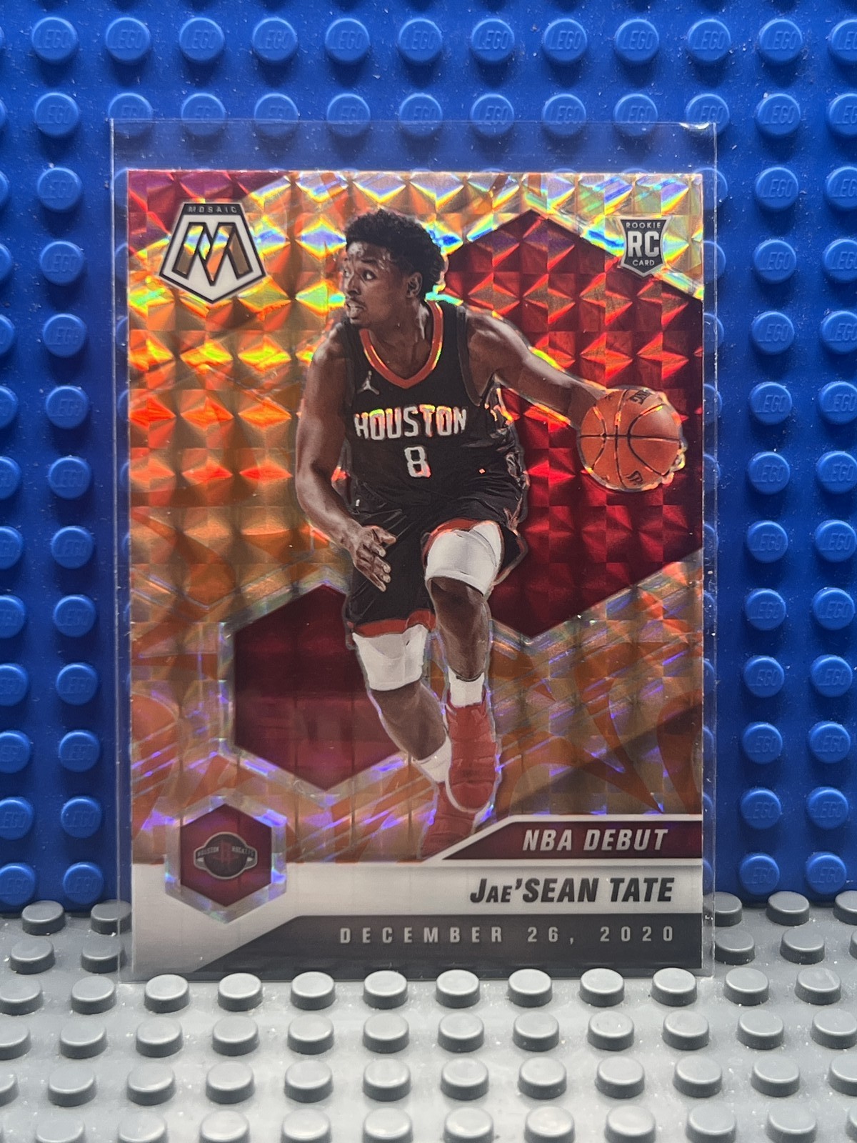 2020-21 Mosaic Jae'Sean Tate Red Prizm RC #265 NBA Debut Rockets