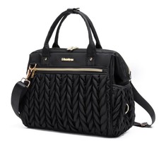 Womens Small Convertible Diaper Bag, Black
