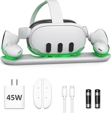 🔥VR Charging Station for Meta Quest 3 – Fast Charge + LED Dock 🔥