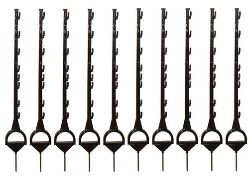 10 x 105cm Gallagher Horse Stirrup Electric Fence Post Brown