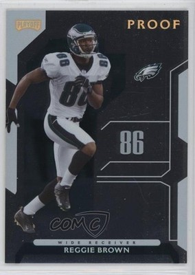 2006 Playoff NFL Playoffs Gold Proof /100 Reggie Brown #48 n1u