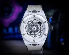 Hublot Big Bang Unico Sang Bleu White Ceramic BOX & PAPERS 415.HX.2027.VR.MXM19 3