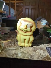2003 Child's Lion Dresser Lamp Light Electric Hard Plastic 9.5 x 6 x 2 inch