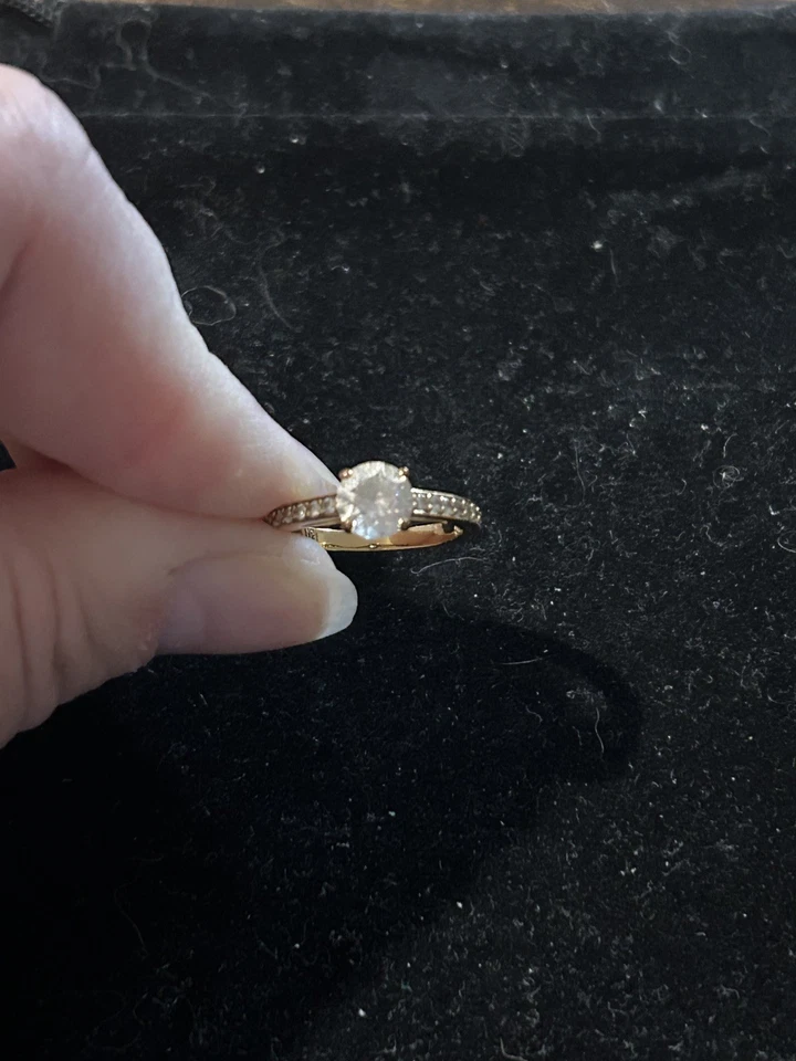 Помолвочное коктейльное кольцо Swarovski Clear Attract с покрытием из розового золота размер 52 (Великобритания L) - Изображение 2 из 4