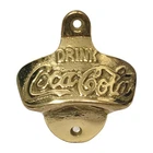 Vintage Brass Coca Cola Bottle Opener Wall Mount Never Used