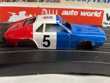 Aurora 1960s Thunderjet Red White  Blue AMC AMX HO Slot Car No. 1477 Body