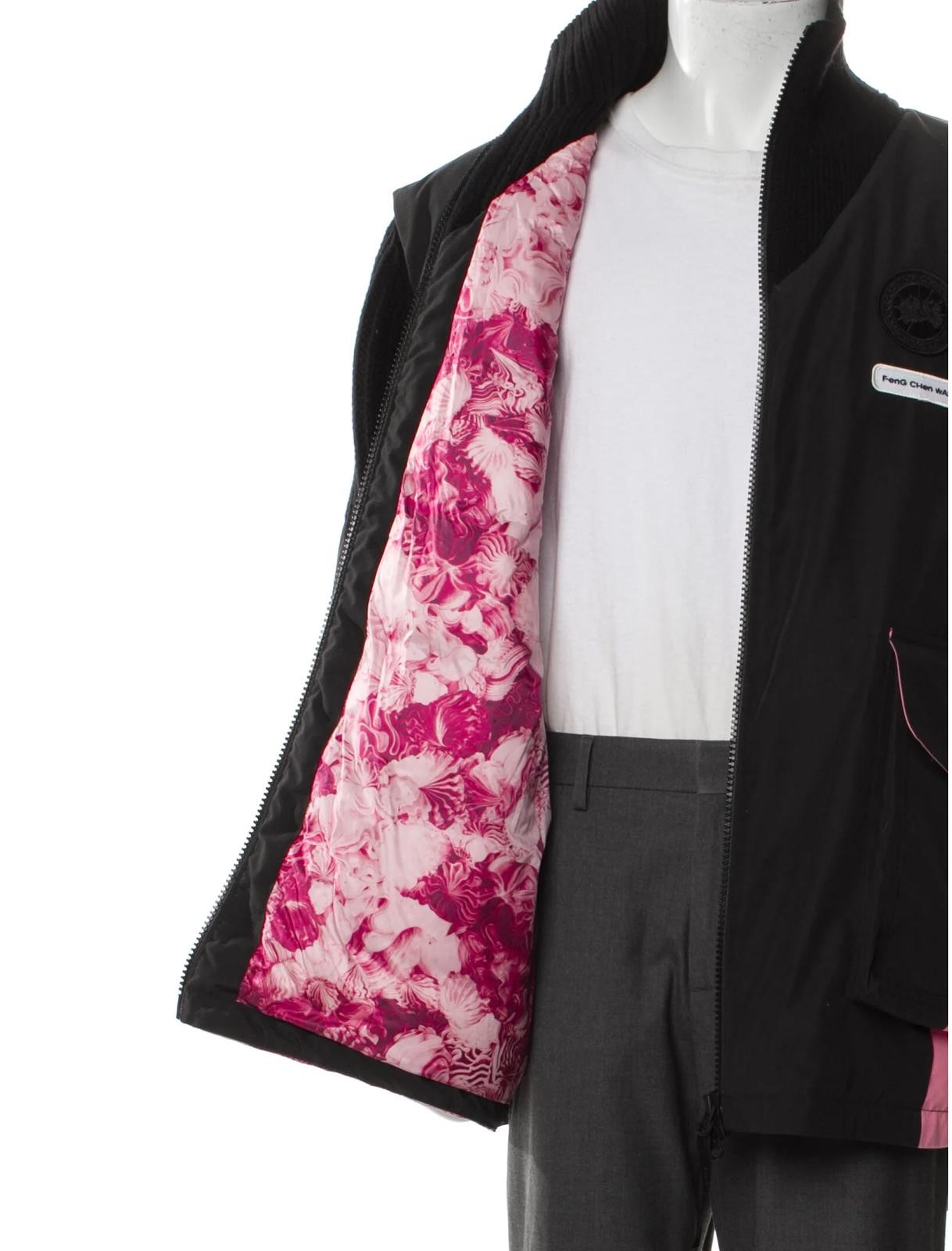 Canada Goose Wool Colorblock Pattern Windbreaker … - image 4