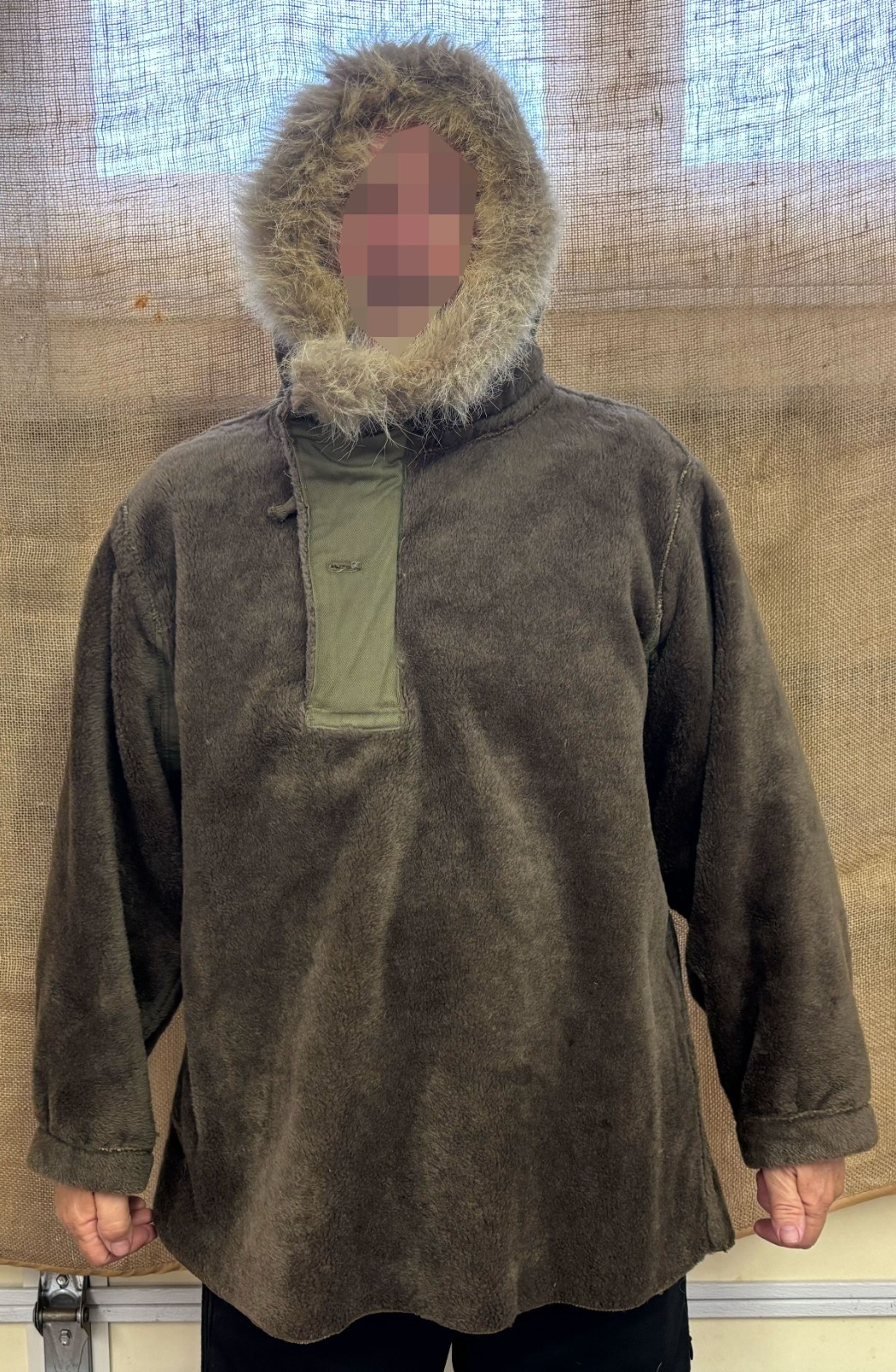 WWII US Army Field Pile Parka 1945 Valor Sportswear Alpaca Hooded Arctic Anorak