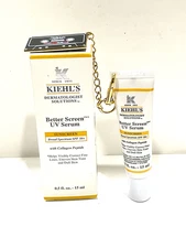 Kiehl's Better Screen UV Serum Facial Sunscreen SPF 50+ KeyChain - Travel 0.5oz