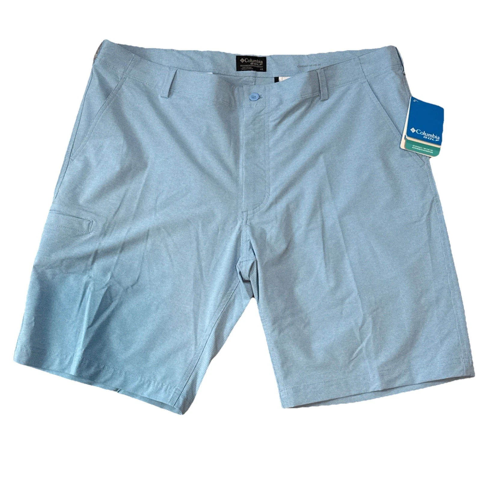 NEW Columbia Golf Shorts Mens 40 Blue 10” Inseam