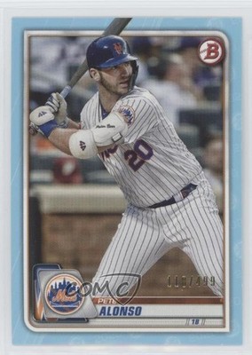 2020 Bowman Sky Blue /499 Pete Alonso #98 o7m
