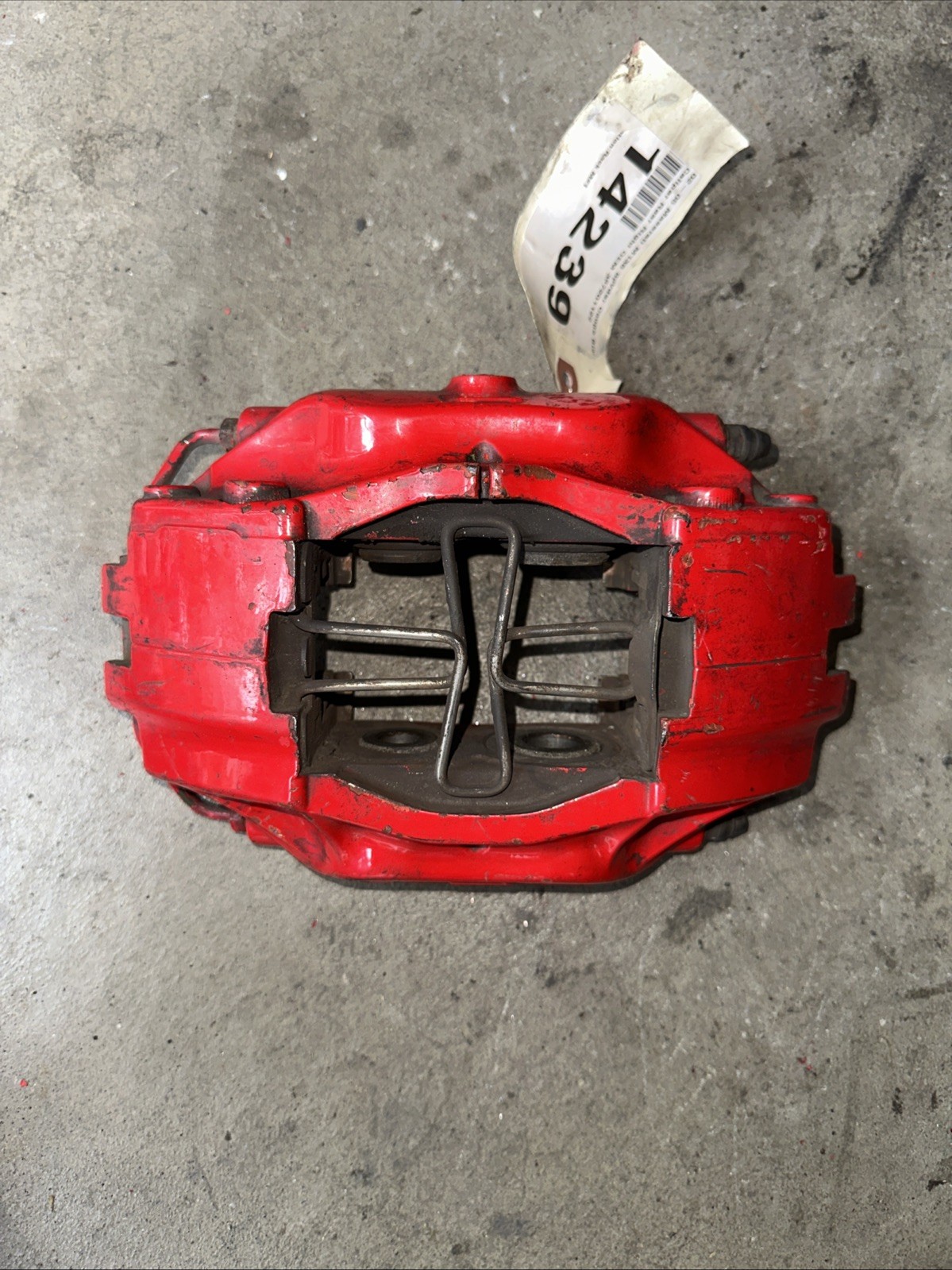 02-05 Maserati 4200 M138 Coupe Spyder Right Rear Red brake caliper 387201122