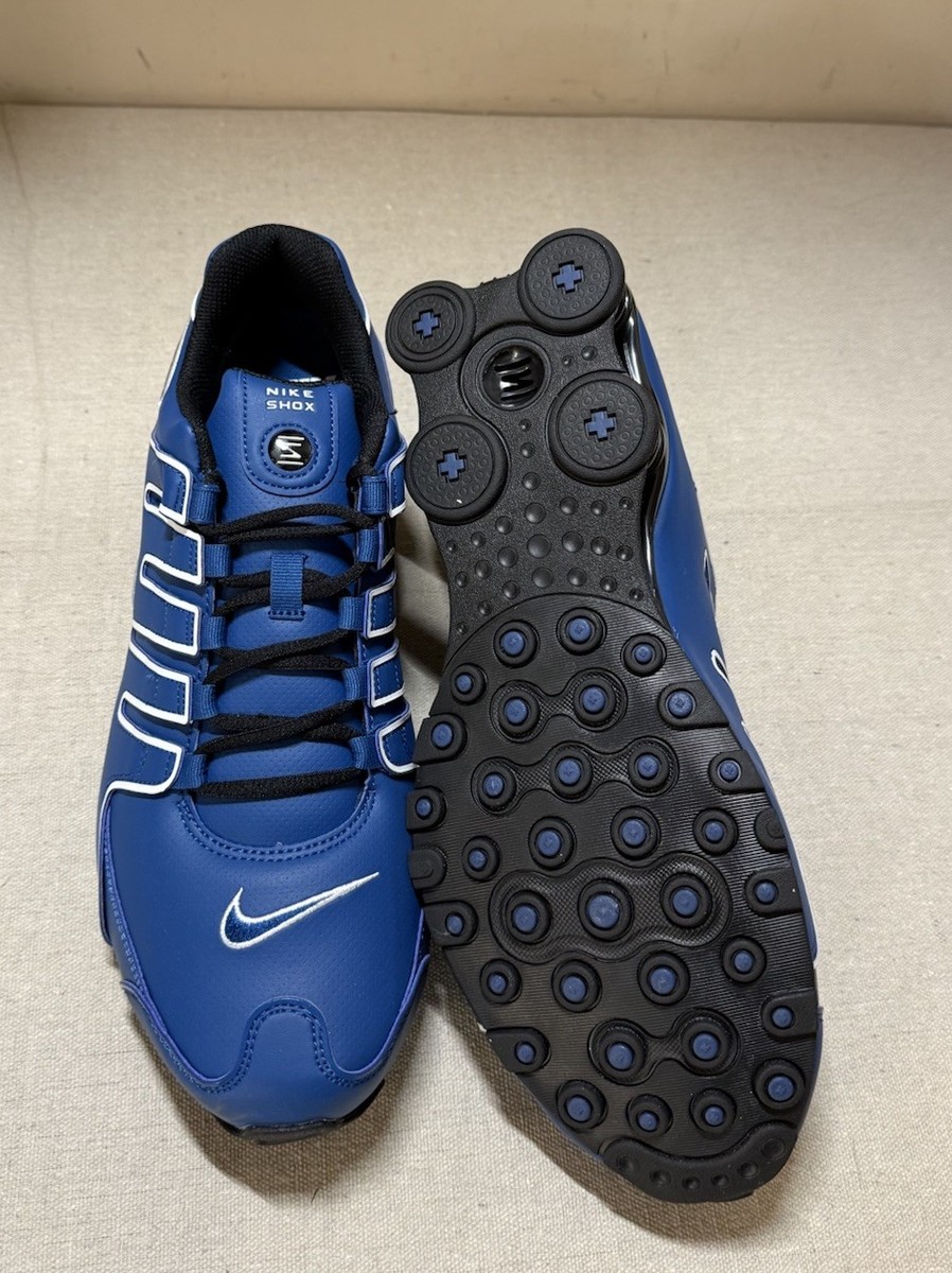 Men's Nike Shox NZ Shoe-Court Blue/Black/White | eBay