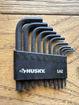 Husky 10 Piece SAE Short Arm Hex Key Set