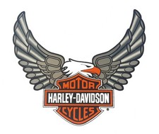 Harley-Davidson Sticker Eagle Bar + Shield 15x14cm Decal Phoenix Eagle HD XL