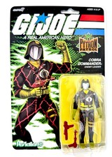 GI Joe Super 7 Reaction  PYTHON PATROL COBRA COMMANDER 3.75 Figure MOC O-Ring