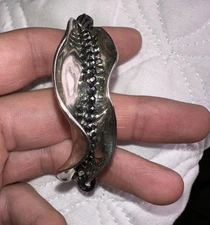 Hagit Gorali Israel Sterling Silver & Leather Bracelet