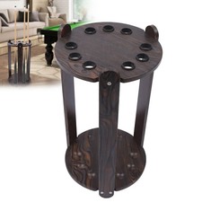 Floor Stand Billiard Cue Holder 9Hold Pool Cue Stick Rack Holder Table Wooden