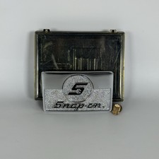 Snap-on Tools Belt Buckle Chrome on Solid Bra...