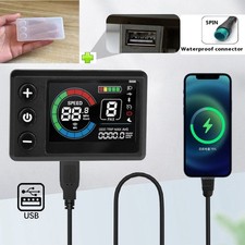 Misuratore schermo a colori display E-Bike 24V/36V/48V/60V S866-1S con porta di ricarica USB