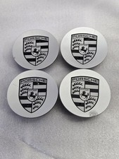 Oem Italy Porsche Center Caps Silver Fits 911 Panamera Cayenne Cayman Boxster